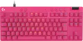 Produktbild: Logitech G PRO X RAPID Tastatur TKL Hintergrundbeleuchtung USB QWERTZ Deutsch Tastenschalter: Linear pink (920-013248)