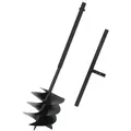 Produktbild: vidaXL Erdbohrer mit Griff 250 mm Stahl Schwarz