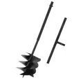 Produktbild: vidaXL Erdbohrer Erdbohrer mit Griff 250 mm Stahl Schwarz, (1-tlg)