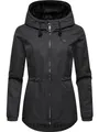 Produktbild: Ragwear wasserdichte Damen Übergangsjacke leichte kurze Funktionsjacke mit Kapuze Dankka Tech YOUMODO Black Gr. XL
