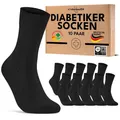 Produktbild: 10 Paar Diabetikersocken für Herren & Damen ohne Gummibund & ohne Naht aus Ba...