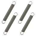 Produktbild: GUNGY Zugfedern mit Haken Edelstahl Spannfeder Zugfeder 70mm Außendurchmesser 10mm Drahtdurchmesser 1,2mm Maximale Zugkraft 3,2KG 1,2x10x70mm 4 Stück