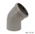Produktbild: Ostendorf Kunststoffe Wasserrohr HT-Bogen DN 40 - 45°