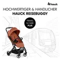 Produktbild: Hauck Buggy Travel N Care Plus, Rost, Textil, 81x51.5x105 cm, Fußstütze abklappbar, Federung, Verdeckung abnehmbar, 5-Punkte-Gurt, Doppelbremse, mit Tragegriff, Einhand-Faltmechanismus, abnehmbarer Schutzbügel, Griff in Lederoptik, Baby on Tour, Kinderwagen, Buggys