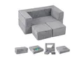 Produktbild: COSTWAY Kindersofa, Modulares Spielsofa für 2 Kinder, 100 x 52 x 42 cm