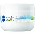 Produktbild: NIVEA Soft Erfrischende Feuchtigkeitscreme, leichte Creme mit Vitamin E und 100% natürlichem Jojoba-Öl, schnell einziehende Hautcreme für intensive Feuchtigkeit (375 ml)