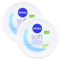 Produktbild: 2 x NIVEA Soft Erfrischende Feuchtigkeitscreme je 375ml 48h Gesicht Körper Hände