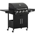 Produktbild: Outsunny - Gasgrill - 132.4Lx55Wx109Hcm - Schwarz