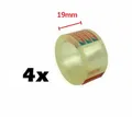 Produktbild: 4 x Tesa Tesafilm® transparent Nr. 57404, 19 mm x 10 m