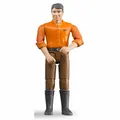 Produktbild: Bruder bworld Mann mit Hellem Hauttyp Braune Hose Spielfigur Spiel Figur Modell