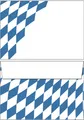 Produktbild: 20 Briefumschläge Motiv Bayern Raute DIN C6 Bayernmuster Oktoberfest Wiesn blau