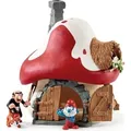 Produktbild: SCHLEICH 20803 Schlumpfhaus mit 2 Figuren, für Kinder ab 3 Jahren, Die Schlümpfe - Spielset