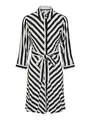 Produktbild: YAS Damen Yassavanna 3/4 Short Shirt Dress S. Noos Kleid, Star White/Stripes:w. Black Stripes, M EU