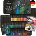 Produktbild: Castle Art Supplies 120 Aquarellstifte-Set | Leuchtende Pigmente | Zeichnen und