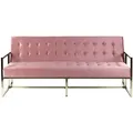 Produktbild: Beliani 3-Sitzer-Schlafsofa, Pink, Textil, 187x83x78 cm, Wohnzimmer, Sofas & Couches, Schlafsofas