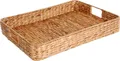 Produktbild: VIVANNO Tablett Wasserhyazinthe TIM Rechteckig - Natur Geflochten, Wasserhyazinthe, (1-tlg), 40x30x6 cm