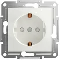 Produktbild: Schneider Electric Steckdose mit Berührungsschutz Asfora Weiß (RAL 9003) EPH2970221D 1St.