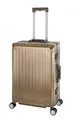 Produktbild: Travelhouse Tokyo Alu Reisekoffer Champagner M-66cm Hartschalenkoffer Reisetrolley Suitecase Trolley 2X TSA Zahlenschloss 4 Doppelräder 360° Rollen Vol. 66L