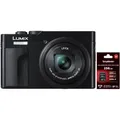 Produktbild: Panasonic Lumix DC-TZ99 schwarz + Voigtländer SDXC 256GB UHS-II| Preis nach Code MAI26