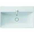 Produktbild: Duravit DuraSquare Möbel-Waschtisch geschliffen 23538000711 80 x 47 cm, ohne Überlauf, mit Hahnlochbank, 1 Hahnloch, weiß WonderGliss