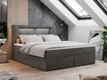 Produktbild: MKS MÖBEL Boxspringbett GOLD5 (Set, Packung, 7 Härtezonen, T30-Schaum, LED, Polsterbett, Topper T25/Visco), Boxspringbett mit Kopfteil, Doppelbett mit Bettkästen