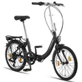 Produktbild: Licorne Bike Fold Premium Klapprad Stil:V-Bremse;Farbe:Schwarz/Anthrazit