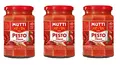 Produktbild: 3x Mutti Pesto Rosso Pomodori Rossi Rotes Tomatenpesto Pasta Sauce 100% italienische Tomate Glas 180g Würzsaucen mit Mandeln, Tomaten, getrockneten Samen und Grana Padano