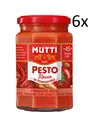 Produktbild: 6x Mutti Pesto Rosso Pomodori Rossi Rotes Tomatenpesto Pasta Sauce Glas 180g