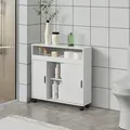 Produktbild: Badezimmerschrank Lumijoki 71x70x20cm Weiß [en.casa]