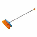 Produktbild: Fiskars MyFirst Besen Laub Gartenbesen Gartenzubehör Kunststoff Blau Orange 80cm