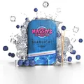 Produktbild: Massiv's Zahnstocher - Zahnstocher mit Geschmack – BLAULICHT Blueberry Ice – 100 aromatisierte Zahnstocher – frischer Atem – stylische Metalldose – vegan, zuckerfrei, kalorienfrei