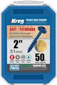 Produktbild: Kreg - 50 Stück Blue-Kote Schrauben - 8 x 51 mm - Dickgewinde - Maxi-Loc Vierkant
