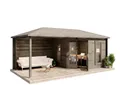 Produktbild: Alpholz Gartenhaus 5-Eck Liwa, BxT: 613,5x316,7 cm
