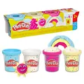 Produktbild: Play-Doh 4er-Pack Konfettiknete – buntes Knet-Set für kreatives Spielen und Basteln