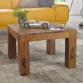 Produktbild: FineBuy Couchtisch 60 cm Holz Tisch Massiv Sheesham Beistelltisch Holztisch