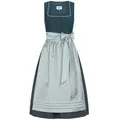 Produktbild: Nübler Dirndl Midi Dirndl Gudrun in Petrol von Nübler - Rocklänge 70 cm blau 54