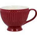 Produktbild: Greengate Tee Tasse ALICE CLARET RED Rot Keramik Teetasse Henkel 400 ml