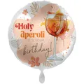 Produktbild: 1 Folienballon Happy Birthday Holy aperoli it's your Birthday! rund 45 cm Ballongas geeignet