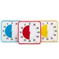 Produktbild: TIME TIMER Medium Klassenzimmer-Set–60 Min. Visueller Timer für Kinder mit Trocken Abwischbaren Aktivitätskarten für klassenzimmer, Lehrer-Tischuhr (3er-Pack), Primärfarben, 19x19x3cm