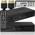 Produktbild: DVB-T2 Receiver HDMI HD Digital USB Mediaplayer TV Fernseher HEVC H.265 PVR Ready IPTV Timeshift Internet Ethernet SCART DVB-T MPEG 4 Retoo