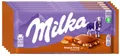Produktbild: Milka Peanut Crisp - Schokolade Erdnuss Crisp - 5 Tafeln je 90 Gramm
