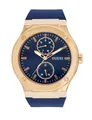 Produktbild: Guess Herren Analog Quarz Uhr mit Silikon Armband GW0491G4