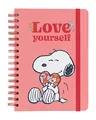 Produktbild: Grupo Erik Notizbuch A5 Liniert Snoopy Love Yourself - Hard Cover Notizblock A5 Ringbuch A5 Tagebuch mit Spiralbindung