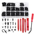 Produktbild: Kfz Werkzeug, 716 Stücke Auto Befestigung Clips, Universal Türverkleidung Klammern Stoßstangen Zierleisten Plastikklips Set mit Demontage Werkzeuge, Schwammig Kissen und Kabelbinder