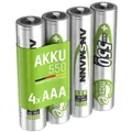 Produktbild: Ansmann Akku maxE 1,2 V, 550 mAh, AAA, NiMH, 4 Stück