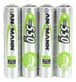 Produktbild: 4er Pack ANSMANN NiMH Akku Micro AAA 550 mAh maxE HR03 5030772