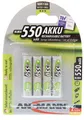 Produktbild: 4 Stück Ansmann Micro AAA Akku 550mAh im 4-er Blister geeignet für Telefone
