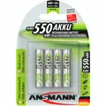 Produktbild: ANSMANN 5030772 NiMH-Akku Micro AAA, 550mAh, 4er-Pack
