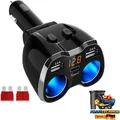 Produktbild: Auto USB Ladegerät 2 USB 1 Typ C 12V 24V 120