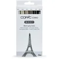 Produktbild: COPIC Layoutmarker Ciao 5+1 Set, Warm grey tones, warme Grautöne, inkl. Multiliner schwarz, 6 Stück